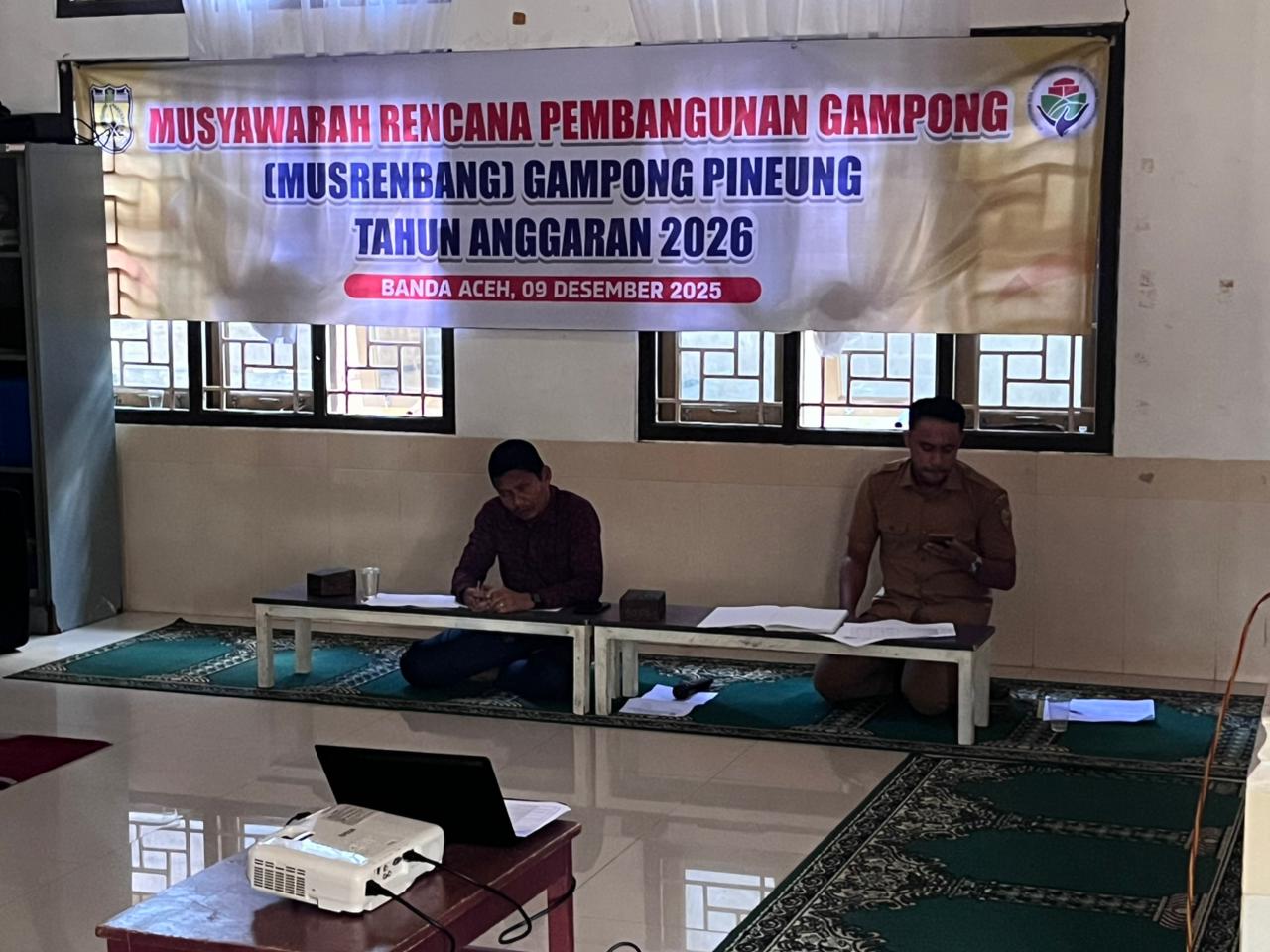 Gampong Pineung Selenggarakan Musyawarah Rencana Pembangunan Gampong Tahun Anggaran 2026